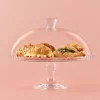 Alzata in vetro Porta Dessert con campana Linea Patisserie