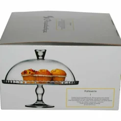 Alzata in vetro Porta Dessert con campana Linea Patisserie