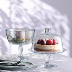Alzata Porta Torta Trasparente in Vetro Linea Patisserie