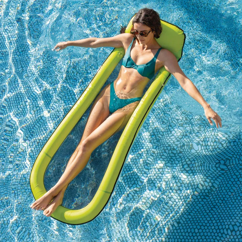 Amaca Gonfiabile Mare con Rete Multicolore 178x94 cm