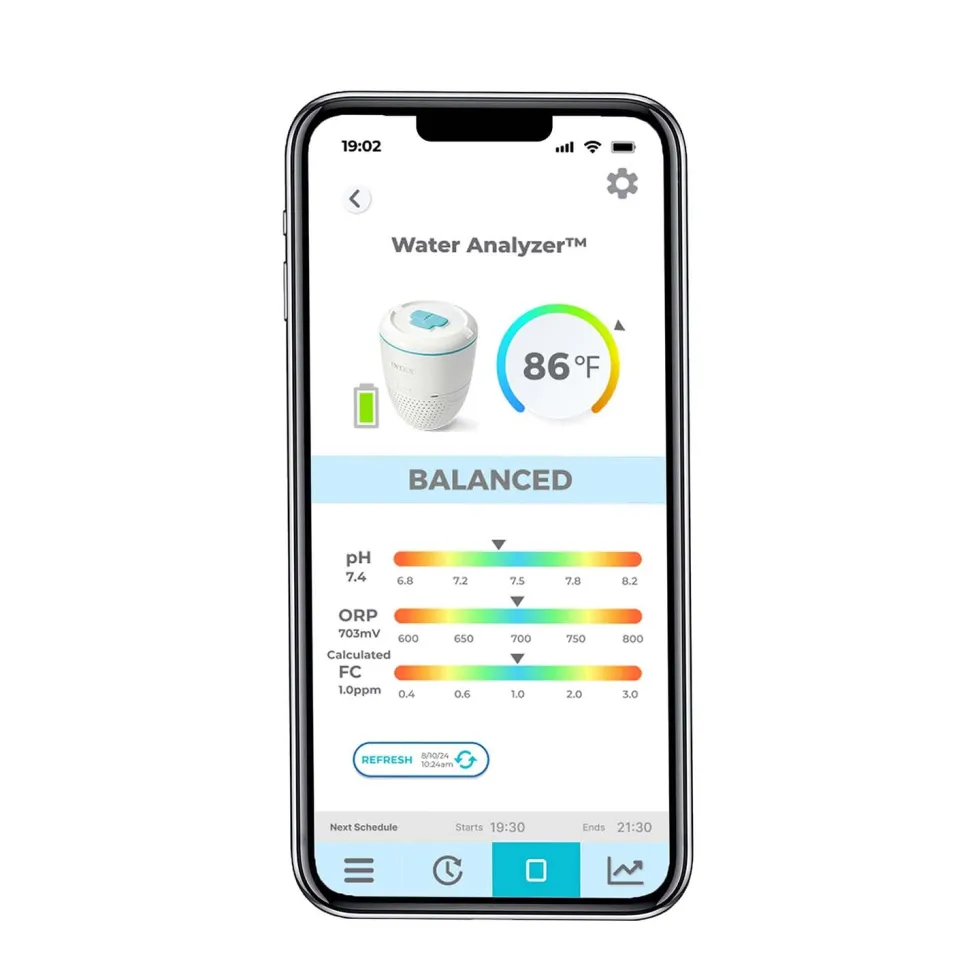 Analizzatore d'Acqua Piscina Galleggiante WiFi con App Link