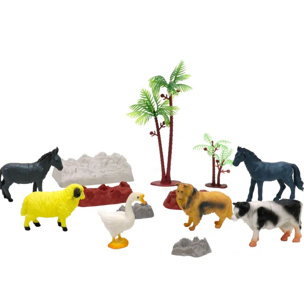 Animals Bags Set 14 Pezzi – Animali Fattoria, Dinosauri, Insetti e Natura