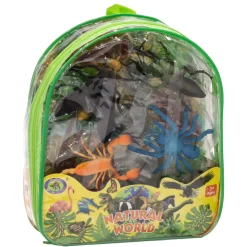 Animals Bags Set 14 Pezzi – Animali Fattoria, Dinosauri, Insetti e Natura