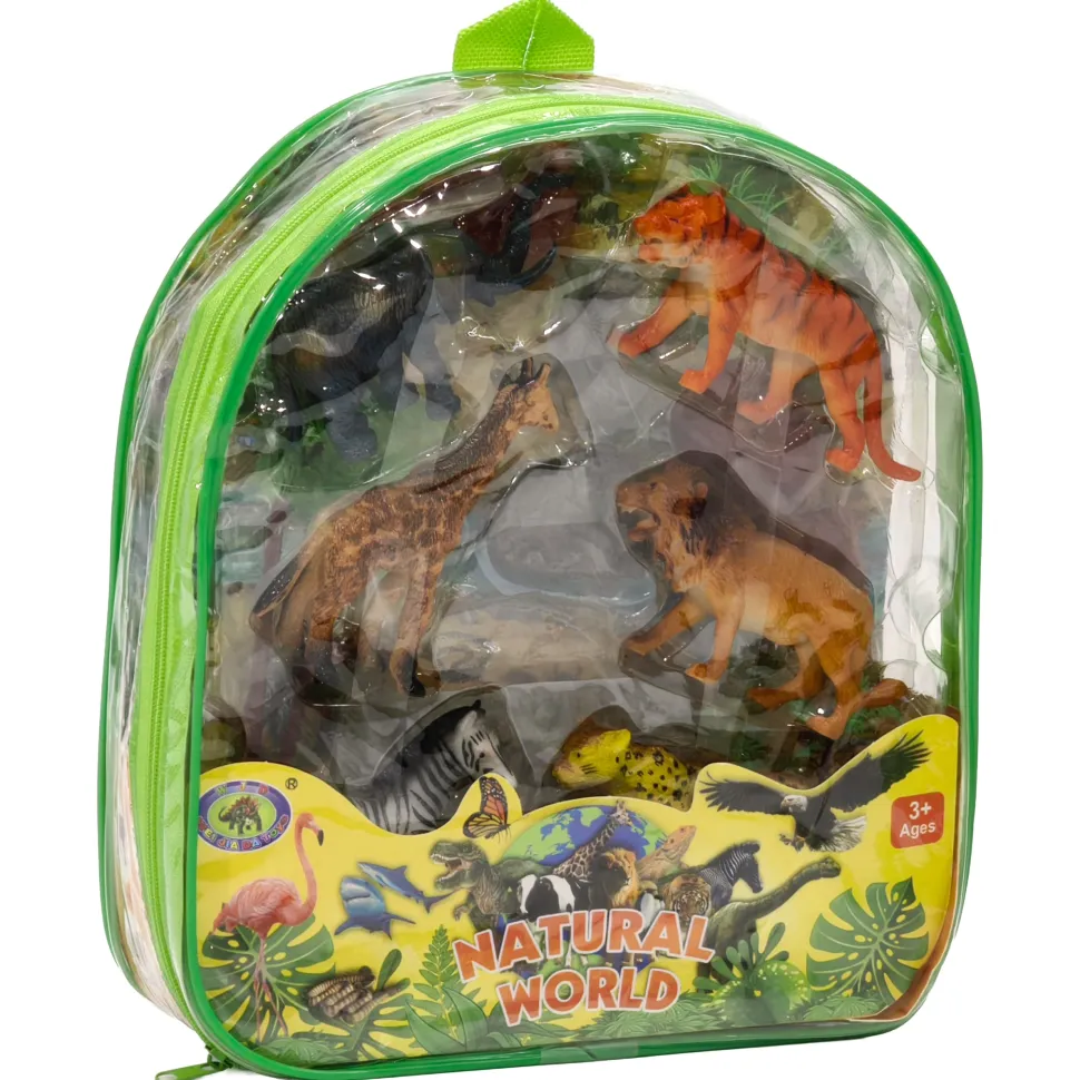 Animals Bags Set 14 Pezzi – Animali Fattoria, Dinosauri, Insetti e Natura