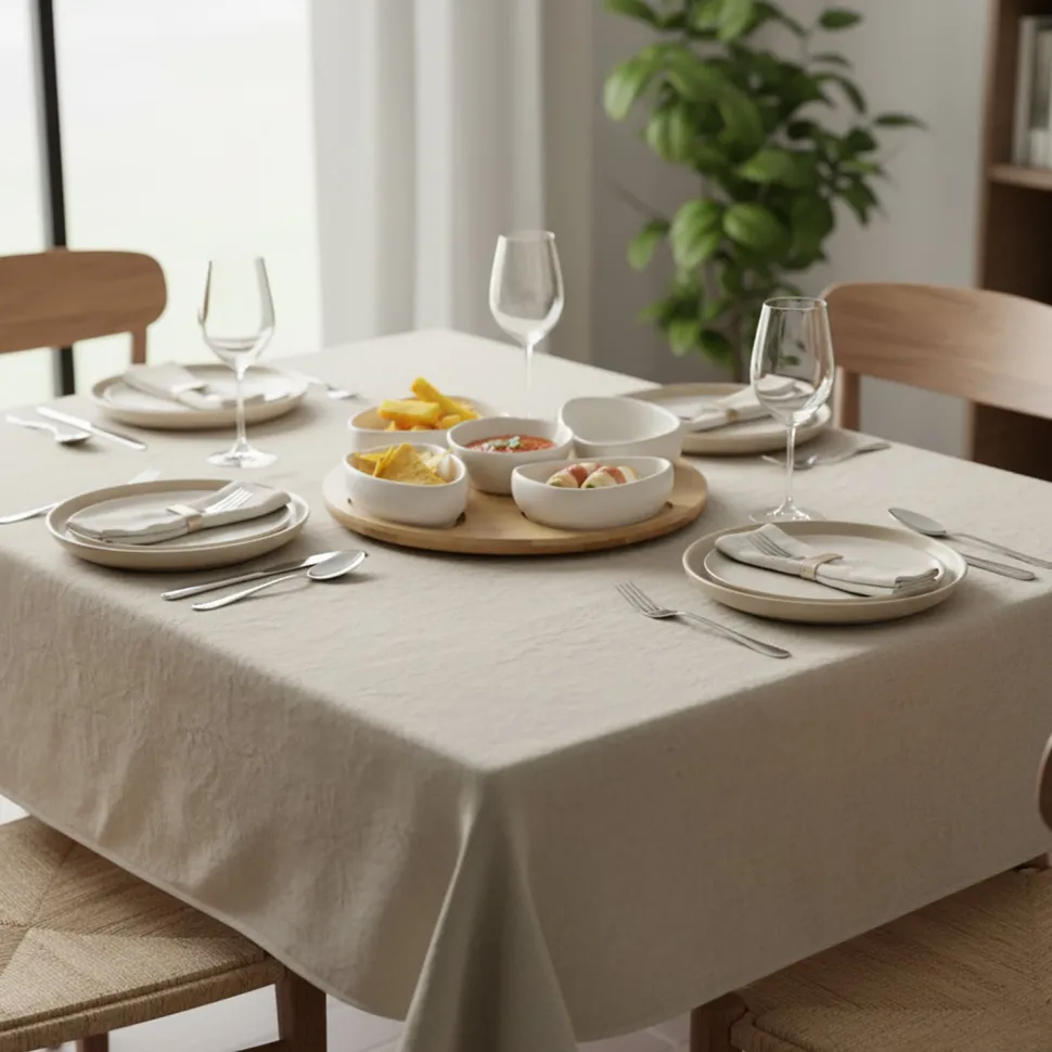Antipastiera in Bamboo con Ciotole in New Bone China Linea Natura diametro 27 cm