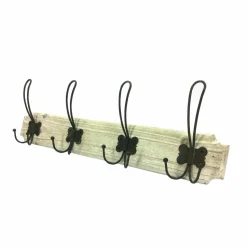 Appendiabiti in legno naturale bianco 12 posti 60cm