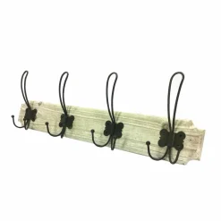 Appendiabiti in legno naturale bianco 12 posti 60cm