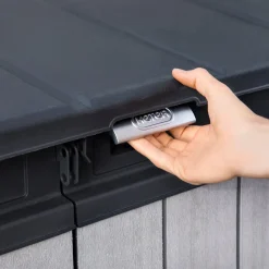 Armadio Box attrezzi da giardino grigio Elite Store