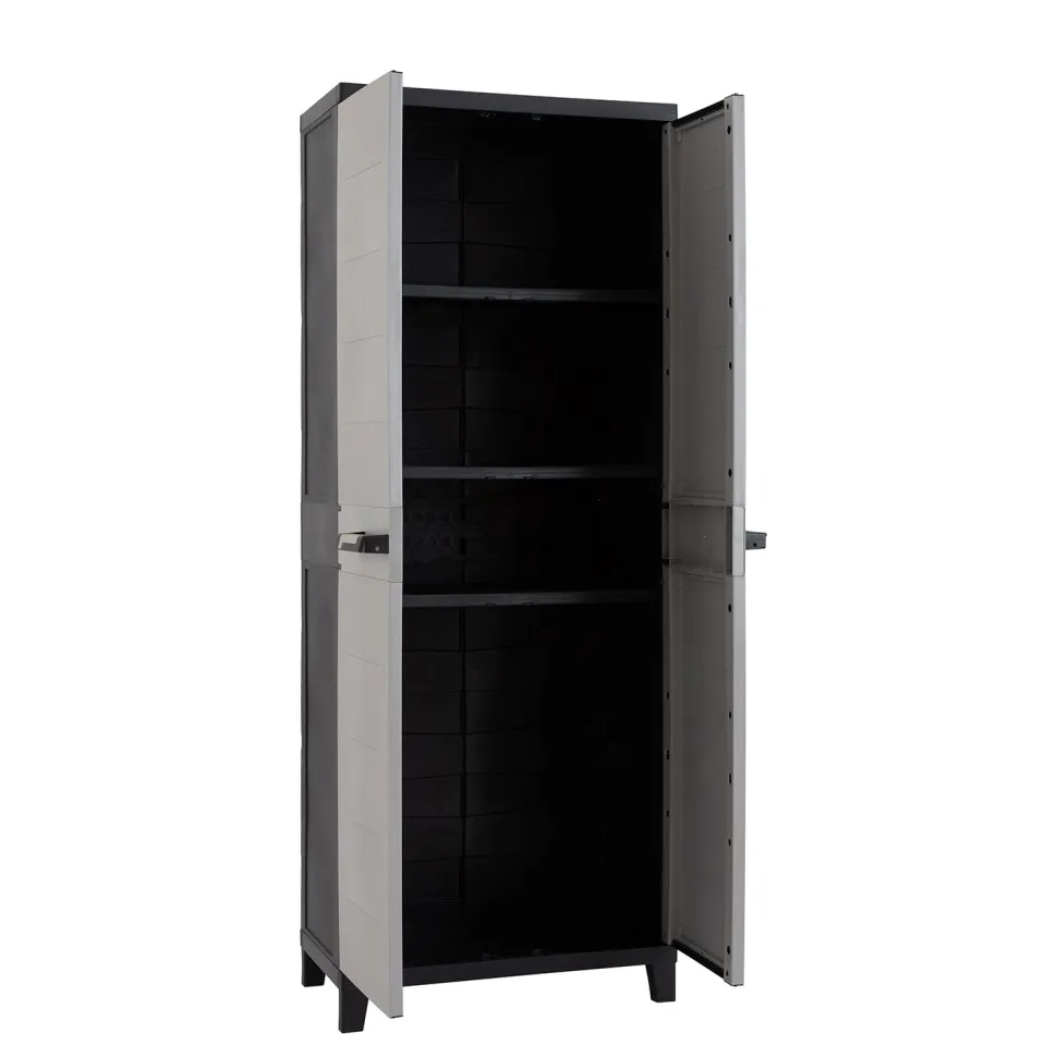 Armadio Tuttopiani Prime Antracite Scuro/Grigio Tortora h172x66x40 cm
