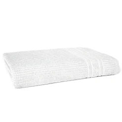 Asciugamano in Cotone Spugna Stripe Bianco 60x100 cm