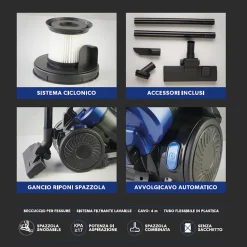 Aspirapolvere Ciclonico Top Cyclonic Serie 8803-1 800 Watt