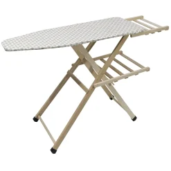 Asse da stiro Mara in legno regolabile con poggiaferro 115x42 cm