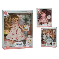 Bambola Adelaide Snodabile con Accessori