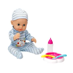 Bambola Interattiva Il Mio Bebè a Passeggio con Suoni e Passeggino