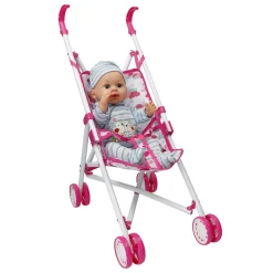 Bambola Interattiva Il Mio Bebè a Passeggio con Suoni e Passeggino