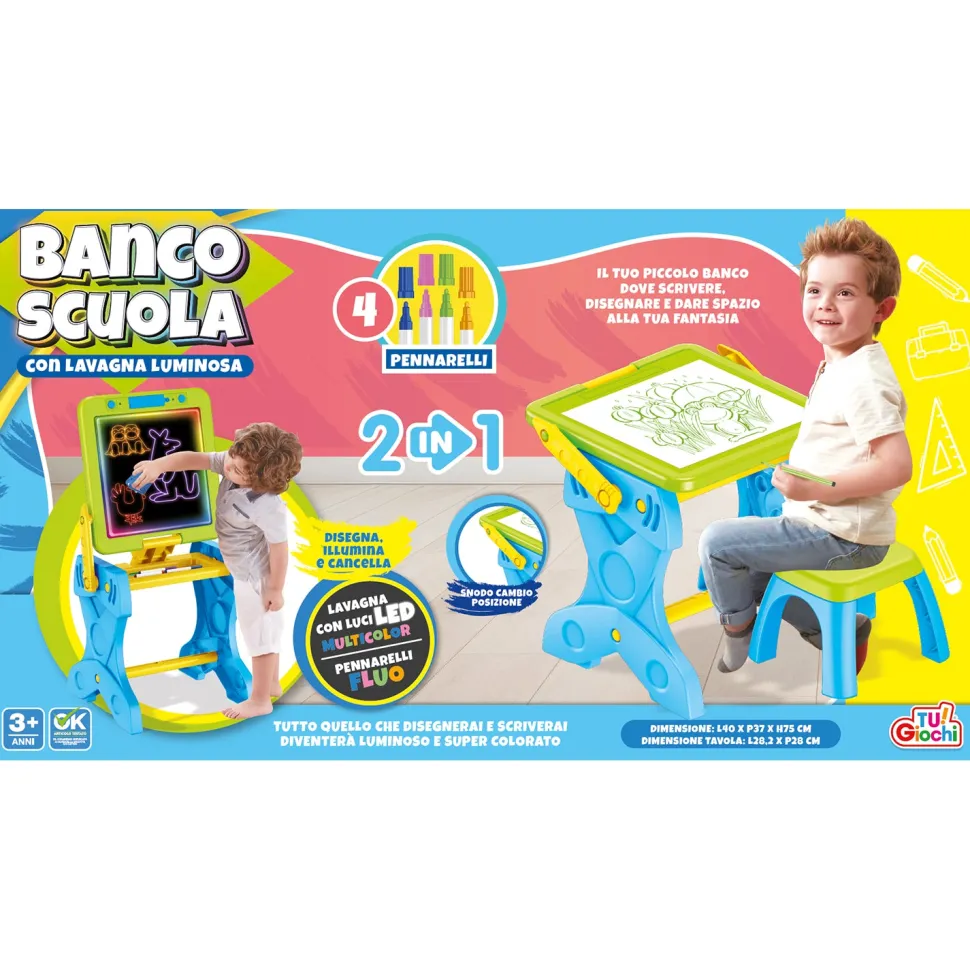 Banco Scuola con Lavagna Luminosa