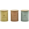 Barattolo da cucina in Metallo con coperchio in Bamboo 1 Litro