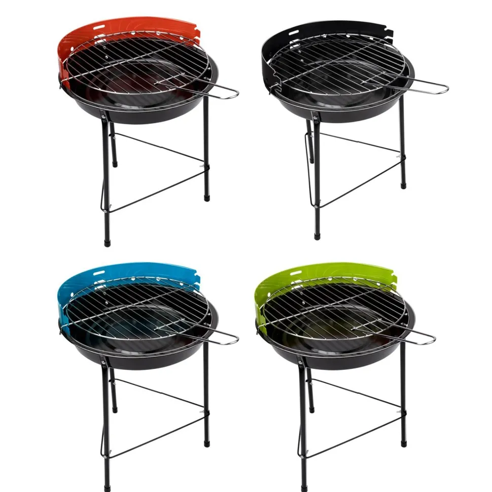 Barbecue a Carbone Tondo in Metallo diametro 33 cm