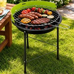 Barbecue a Carbone Tondo in Metallo diametro 33 cm