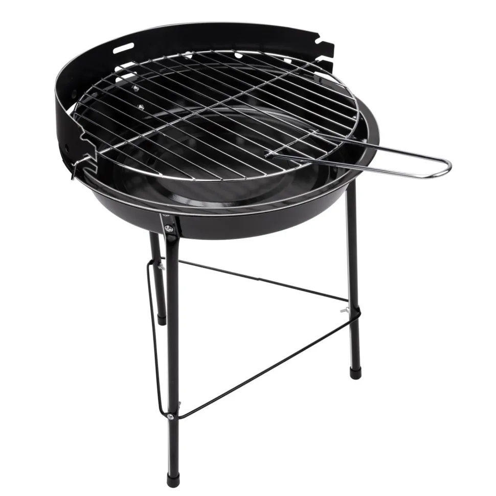 Barbecue a Carbone Tondo in Metallo diametro 33 cm
