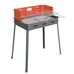 Barbecue Mega in Acciaio Verniciato con Griglia Regolabile 3 Posizioni
