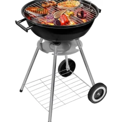 Barbecue Tondo con coperchio e ruote
