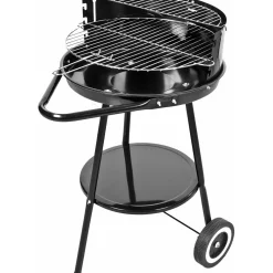 Barbecue Tondo Nero con ruote