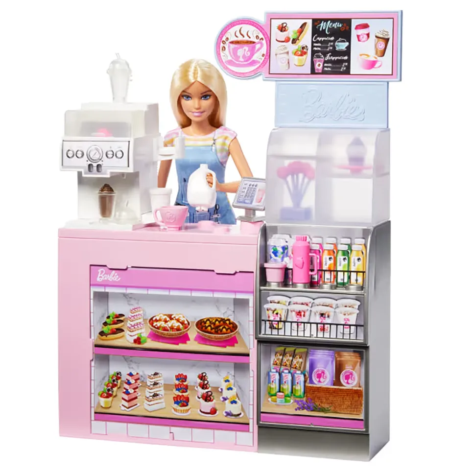 Barbie Caffetteria Playset con Bambola barista e Accessori