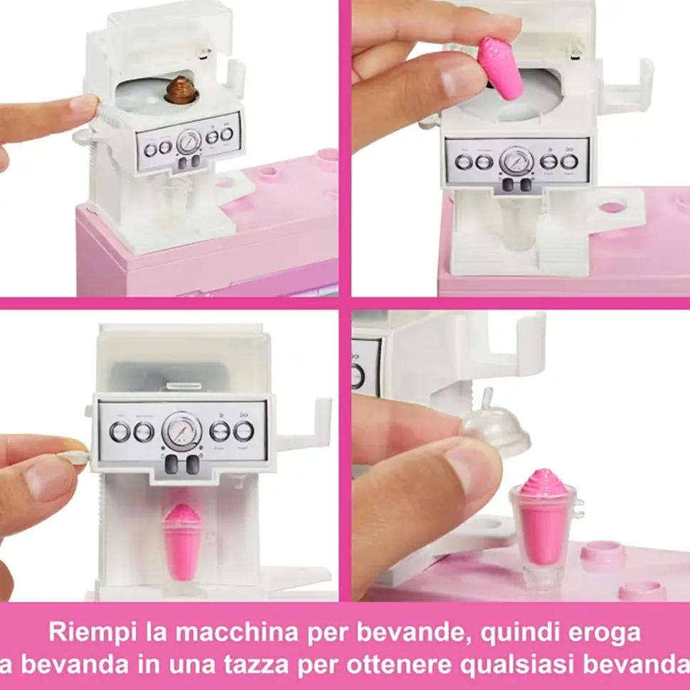 Barbie Caffetteria Playset con Bambola barista e Accessori