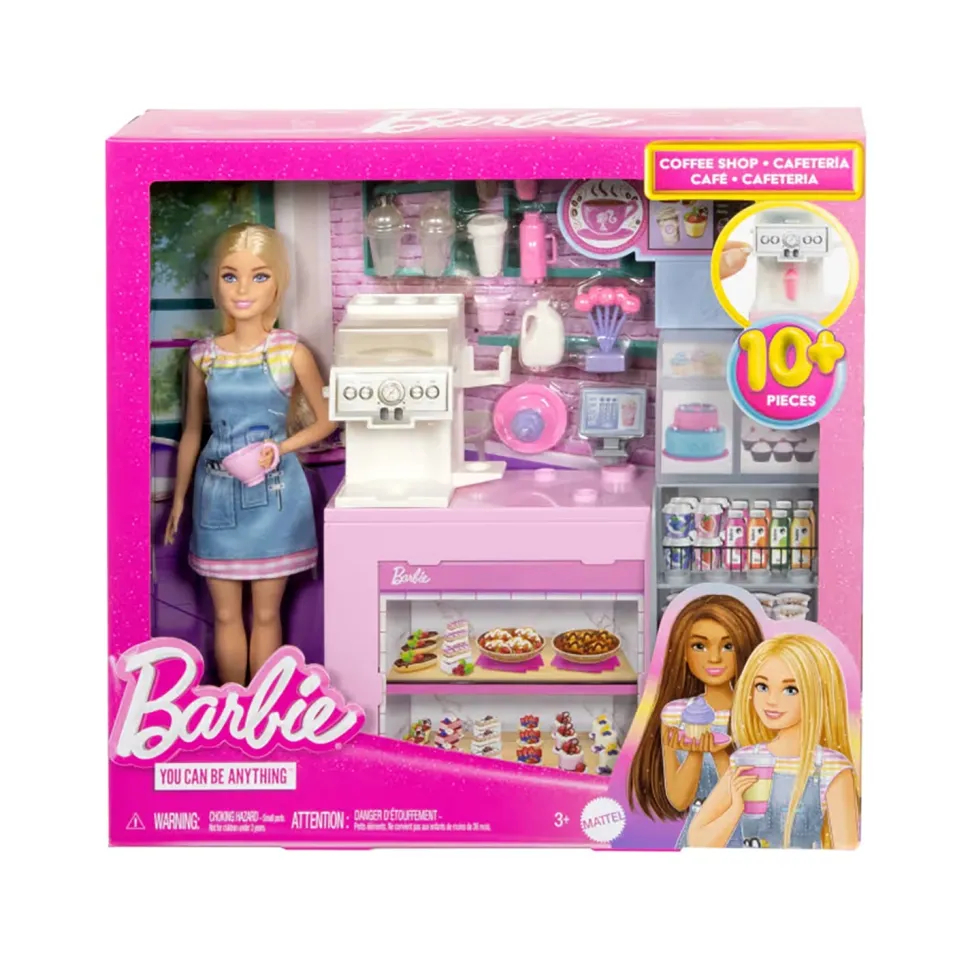 Barbie Caffetteria Playset con Bambola barista e Accessori