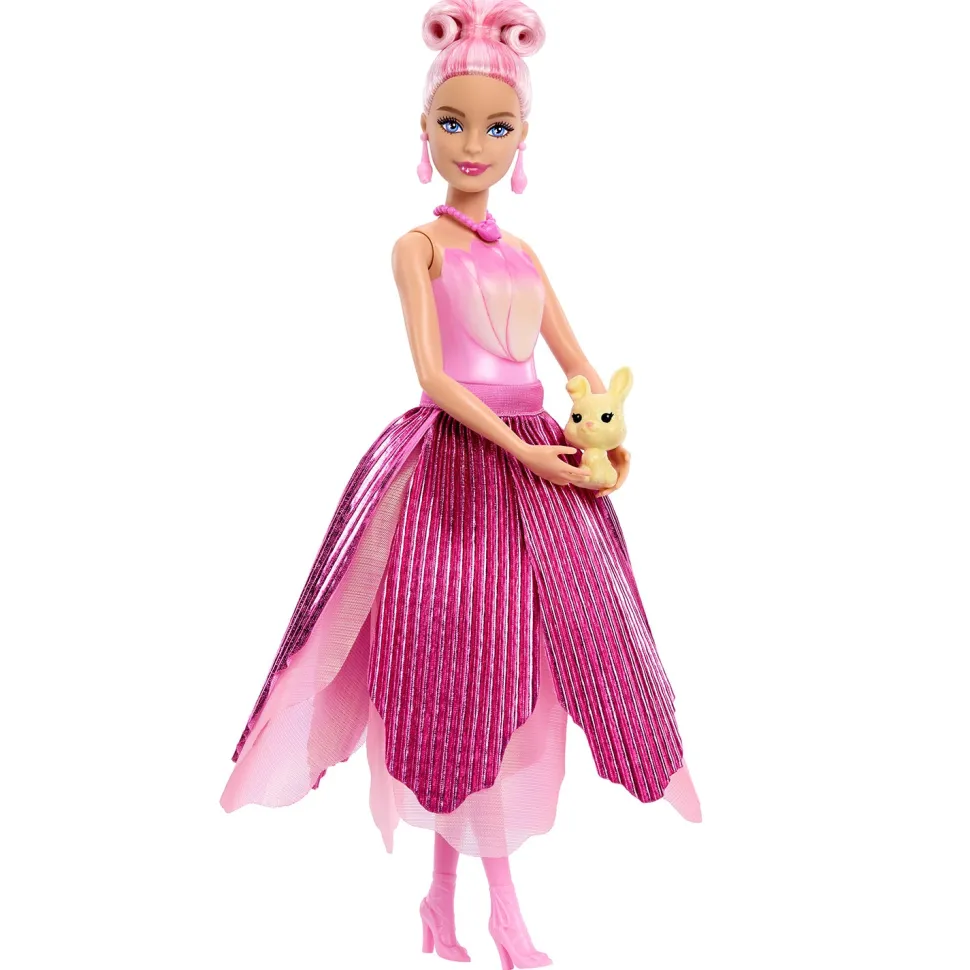 Barbie Petal Pop Profumata con Abito Tulipano Rosa
