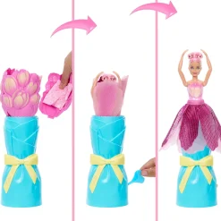 Barbie Petal Pop Profumata con Abito Tulipano Rosa