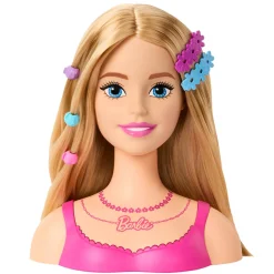 Barbie Testa Pettinabile con Capelli Biondi e 20 Accessori Colorati