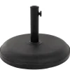 Base Ombrellone Tonda in cemento Nero 25kg diametro 50 cm