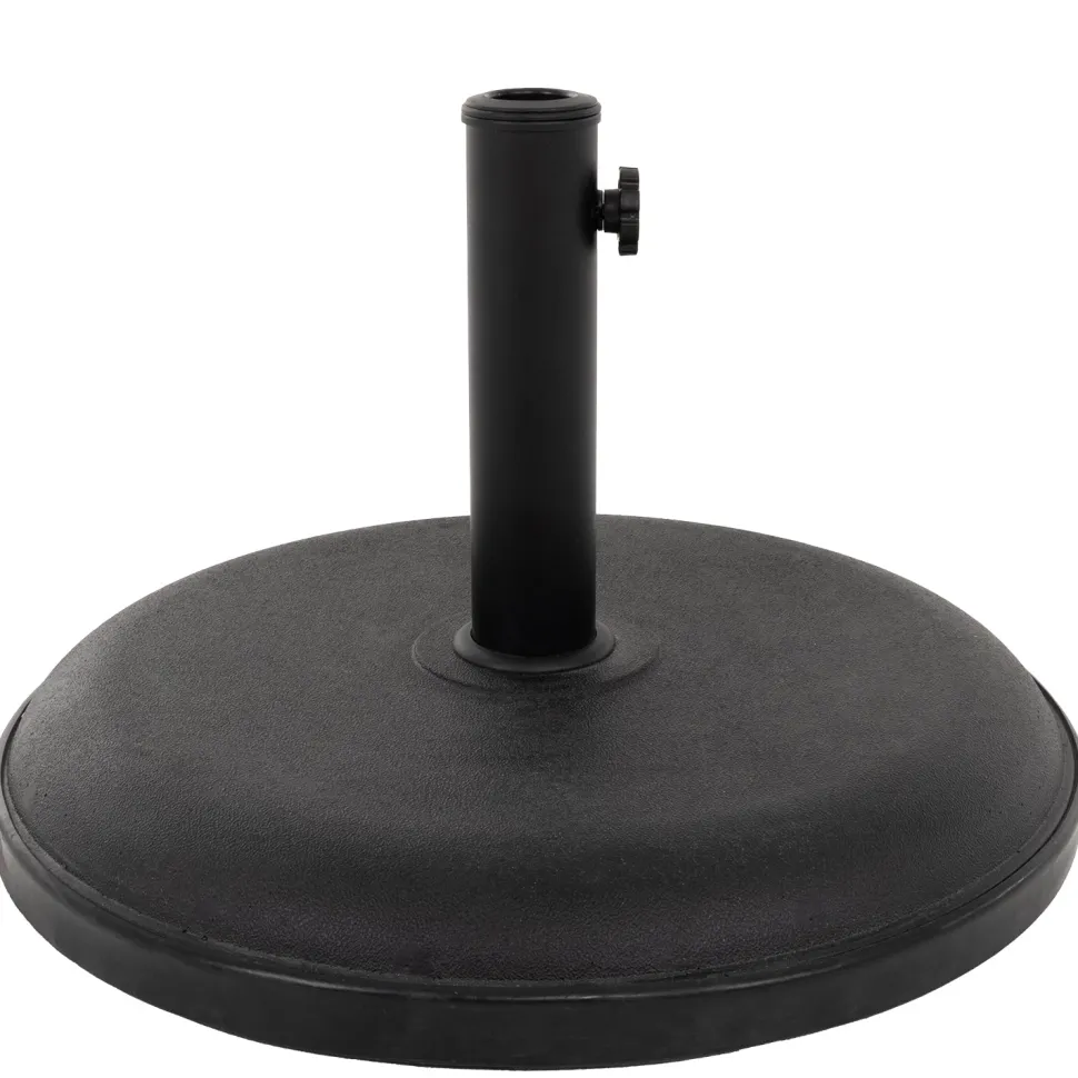 Base Ombrellone Tonda in cemento Nero 25kg diametro 50 cm