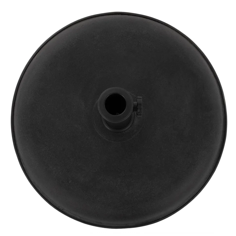 Base Ombrellone Tonda in cemento Nero 25kg diametro 50 cm