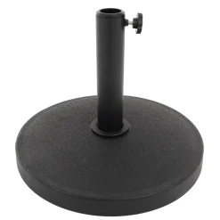 Base Ombrellone Tonda in cemento Nero 12kg diametro 42 cm