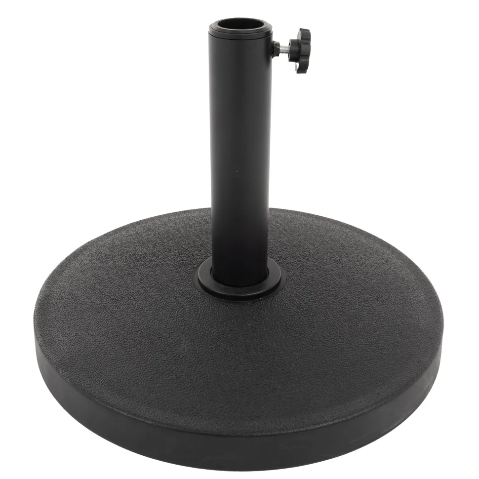 Base Ombrellone Tonda in cemento Nero 12kg diametro 42 cm