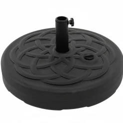 Base Ombrellone Tonda in polietilene Nero 28kg diametro 57 cm