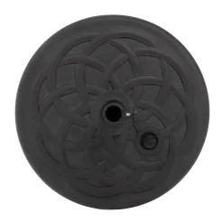 Base Ombrellone Tonda in polietilene Nero 28kg diametro 57 cm