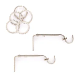 Bastone tenda acciaio lucido terminale Palla Linea Oro