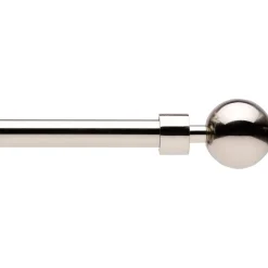 Bastone tenda acciaio lucido terminale Palla Linea Oro