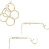 Bastone tenda avorio oro silver terminale Pastorale Linea Oro