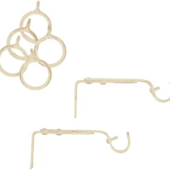 Bastone tenda avorio oro silver terminale Pastorale Linea Oro