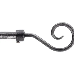 Bastone tenda nero silver terminale Pastorale Linea Oro