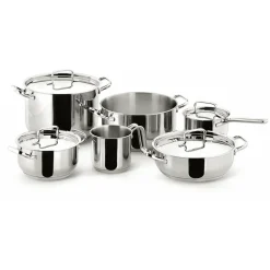 Batteria di Pentole in acciaio inox Sfiziosa 10 pezzi