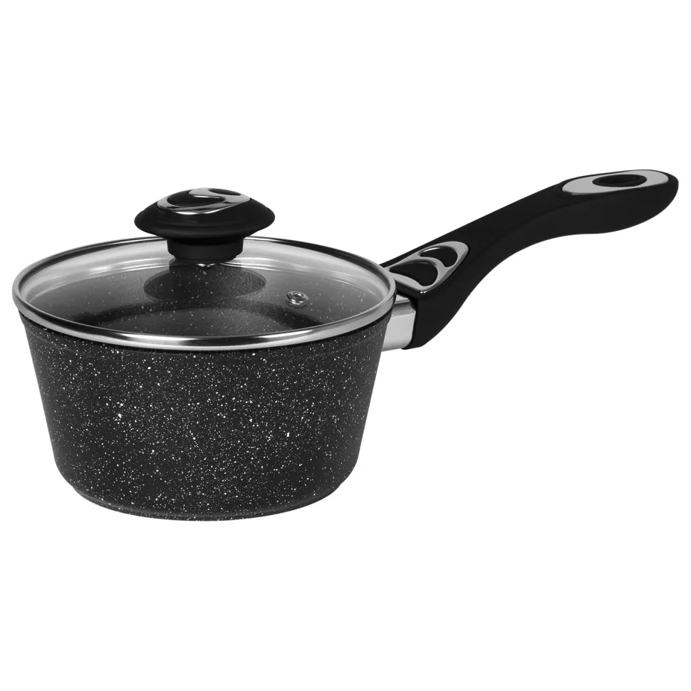 Batteria di Pentole 10 pezzi Effetto Pietra in Alluminio Pressofuso CookStone