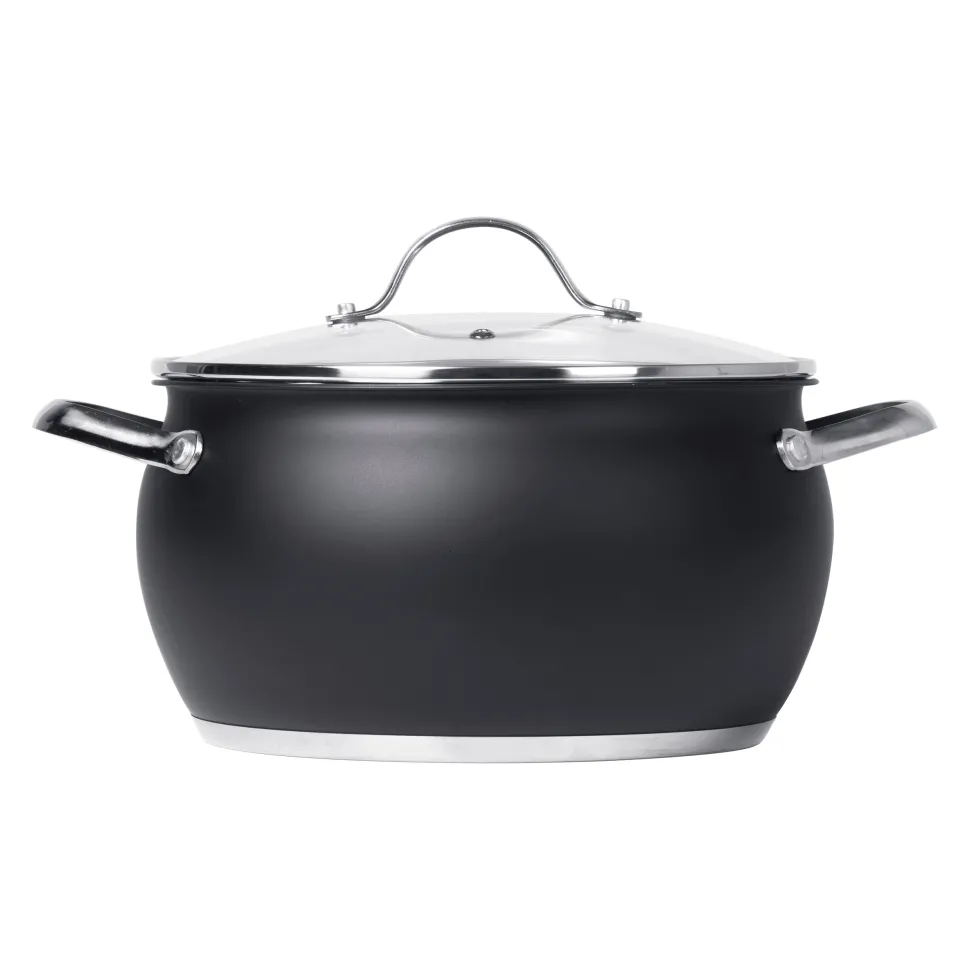 Batteria di Pentole 8 pezzi in acciaio inox Linea BlackCook