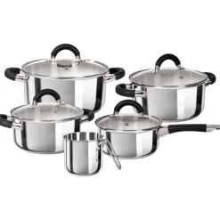 Batteria di pentole 9 pezzi Vanity in Acciaio Inox
