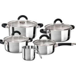 Batteria di pentole 9 pezzi Vanity in Acciaio Inox